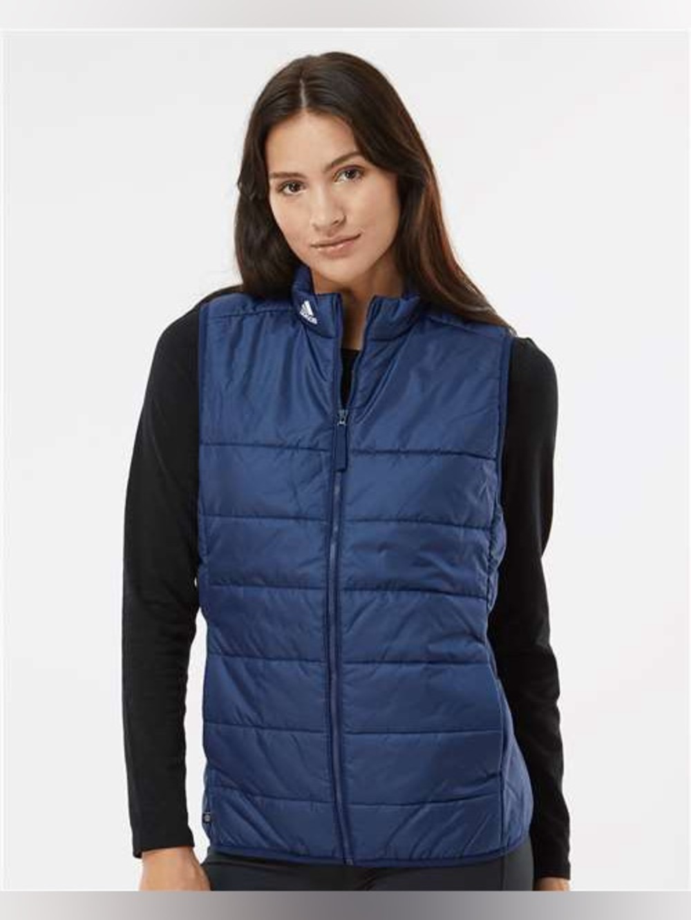 Adidas Women’s Quilted Puffer Navy Vest Size Medium NWT